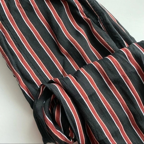 Anthropologie • Black Red Striped Jogger Pants - Picture 6 of 8